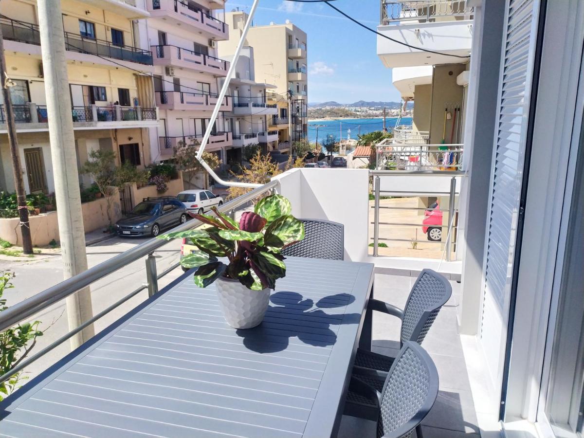 Sea Side View Home Steps From The Beach & City Chania  Buitenkant foto